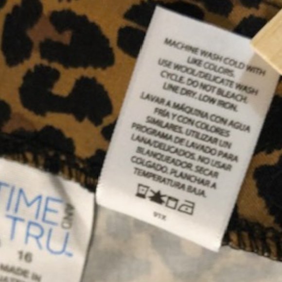 Beautiful Women's Leopard Print High Rise Skinny Stretch Side Zipper Pants NWOT - Picture 14 of 14